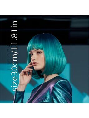 Fashionable Short Hair with Side Parting Bob Hairstyle,